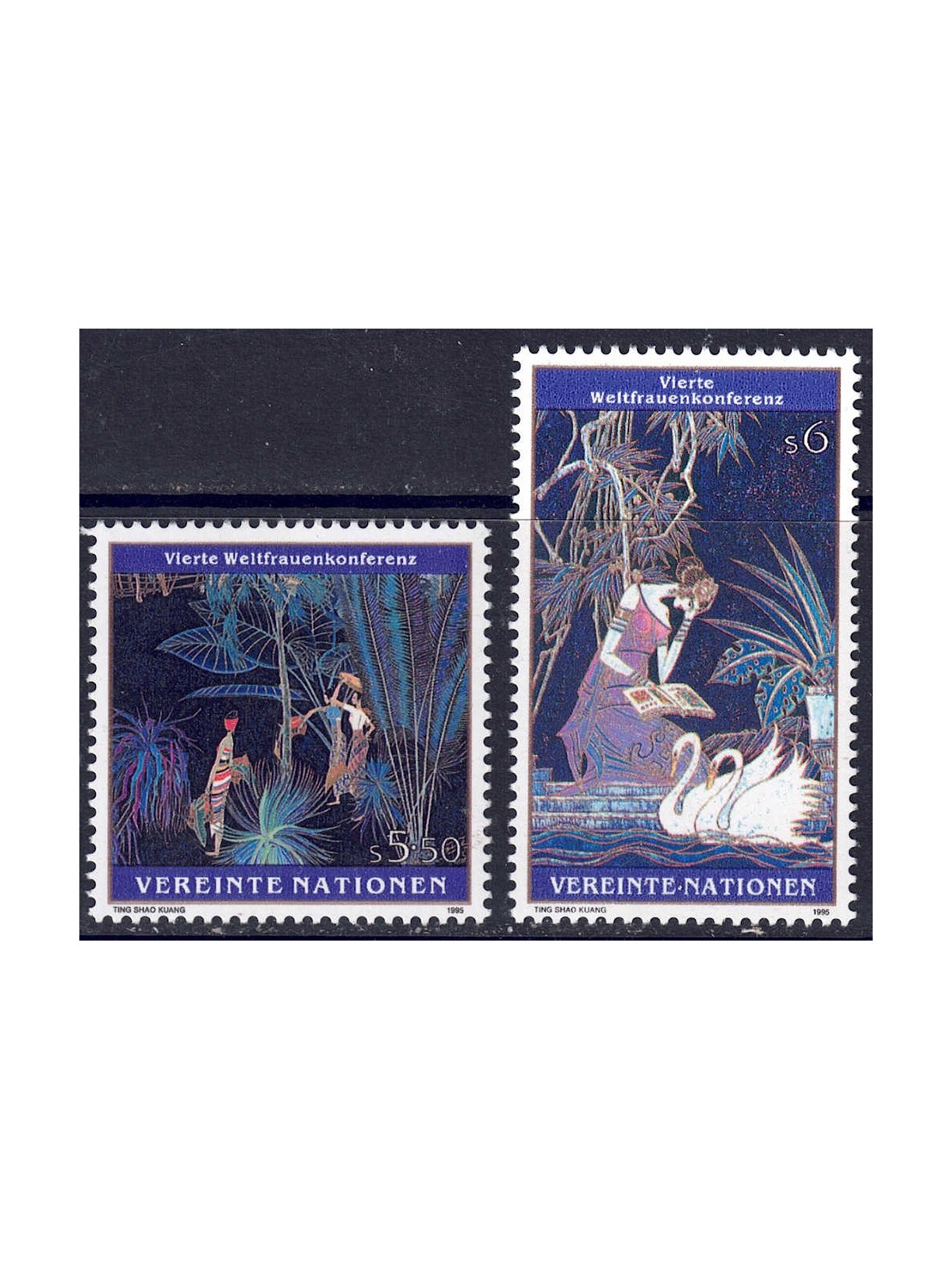 UN VIENNA 1995 Women's Conference 2v MNH**