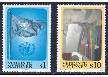 ONU VIENNA 1996 Serie ordinaria 2v MNH**