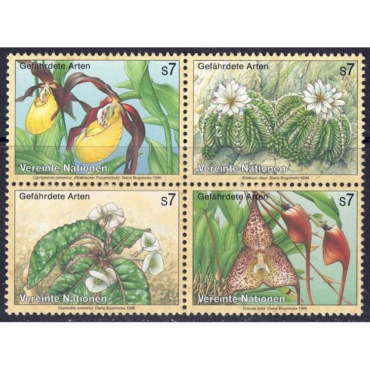 UN VIENNA 1996 Nature Protection 4v MNH**