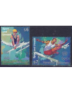UN VIENNA 1996 Sport and environment 2v MNH**