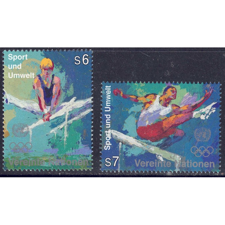 UN VIENNA 1996 Sport and environment 2v MNH**