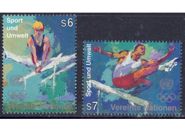 ONU VIENNA 1996 Sport ed ambiente 2v MNH**