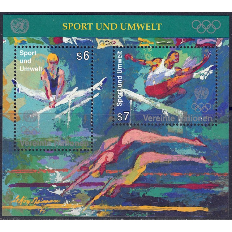 UN VIENNA 1996 Sport and environment s/s MNH**