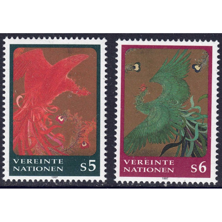 ONU VIENNA 1997 Ordinary series 2v MNH**
