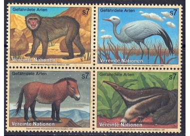 ONU VIENNA 1997 Protezione della natura 4v MNH**