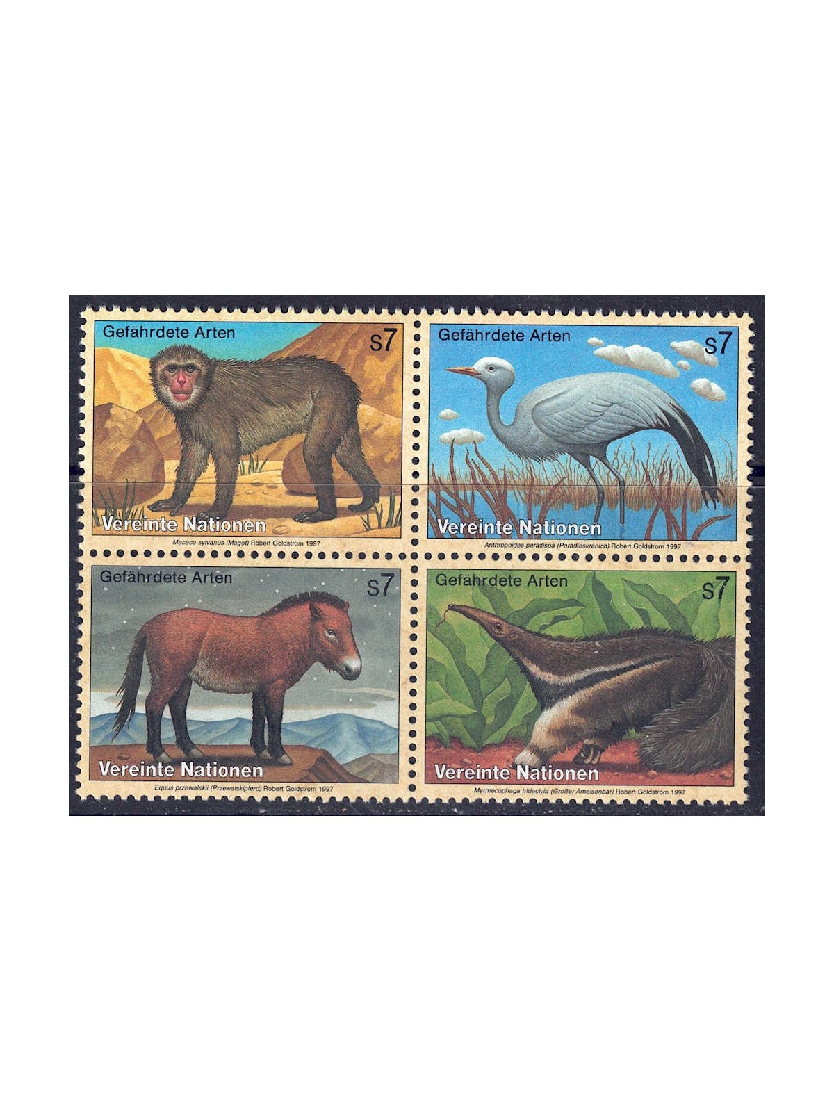 UN VIENNA 1997 Nature Protection 4v MNH**