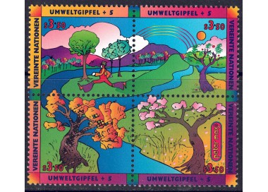 ONU VIENNA 1997 Summit per il pianeta Terra 4v MNH**