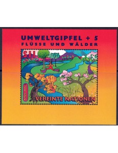 ONU VIENNA 1997 Summit per il pianeta Terra BF MNH**