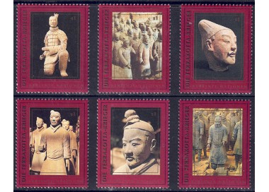 UN VIENNA 1997 The Terracotta Warriors 6v MNH**