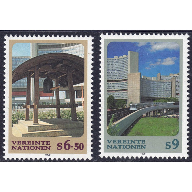 ONU VIENNA 1998 Ordinary series 2v MNH**