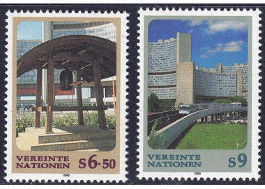ONU VIENNA 1998 Ordinary series 2v MNH**
