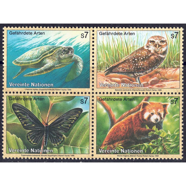 UN VIENNA 1998 Nature Protection 4v MNH**