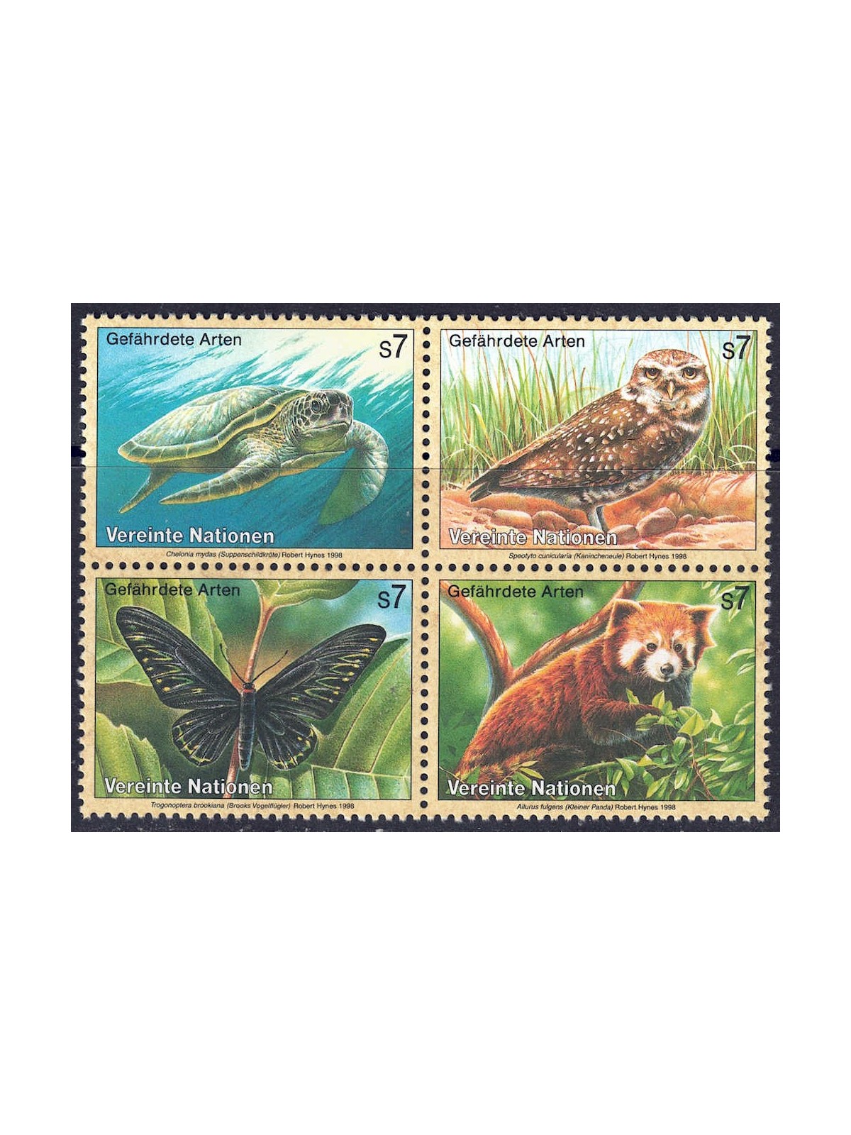 UN VIENNA 1998 Nature Protection 4v MNH**