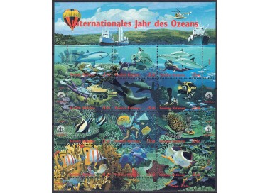 UN VIENNA 1998 Year of the Oceans 12v MNH**