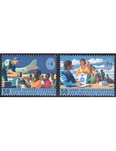 UN VIENNA 1998 Peacekeeping 2v MNH**