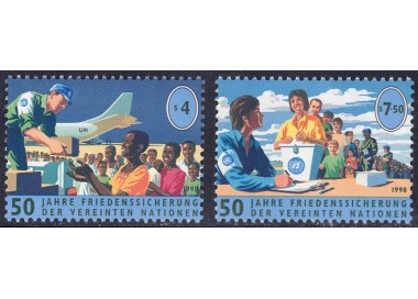 UN VIENNA 1998 Peacekeeping 2v MNH**
