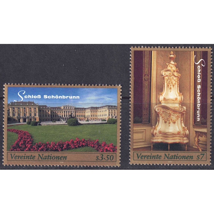 ONU VIENNA 1998 Patrimonio Mondiale (Castello di Schönbrunn) 2v MNH**