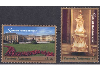 UN VIENNA 1998 World Heritage (Schönbrunn Palace) 2v MNH**