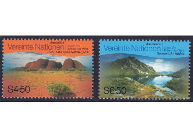 ONU VIENNA 1999 Patrimonio mondiale (Australia) 2v MNH**