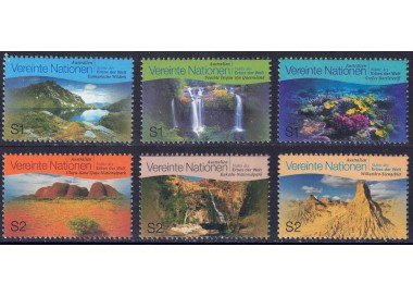 ONU VIENNA 1999 Patrimonio mondiale (Australia) 6v MNH**