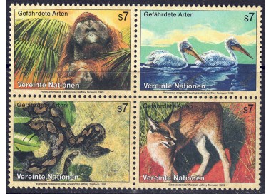 UN VIENNA 1999 Nature Protection 4v MNH**