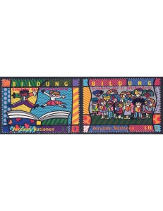 ONU VIENNA 1999 L'educazione 2v MNH**