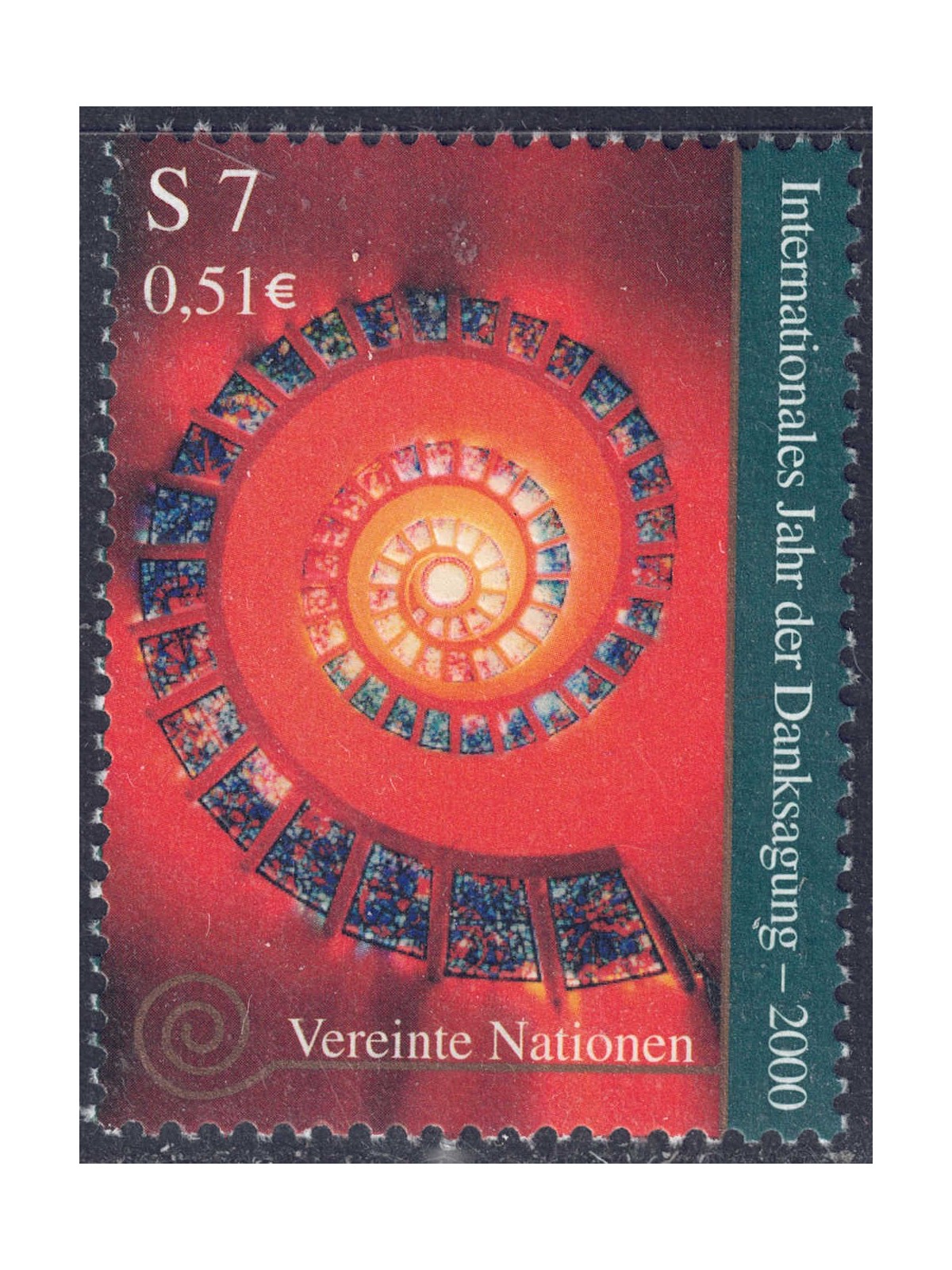 ONU VIENNA 2000 Anno del Ringraziamento MNH**