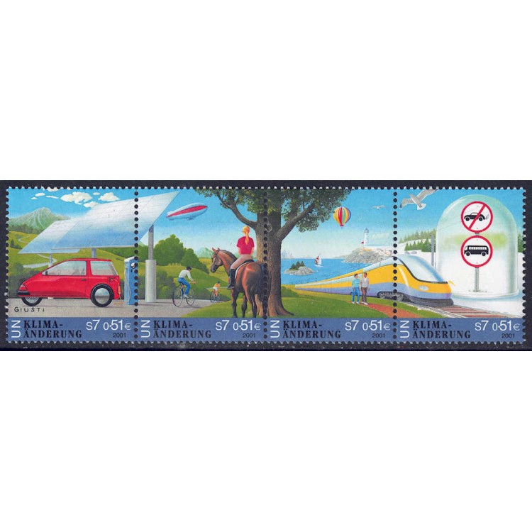 ONU VIENNA 2001 Cambiamenti climatici 4v MNH**