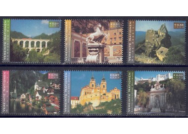 UN VIENNA 2002 World Heritage (Austria) 6v MNH**