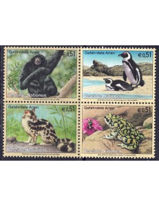 ONU VIENNA 2002 Protezione della natura 4v MNH**