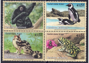 UN VIENNA 2002 Nature Protection 4v MNH**