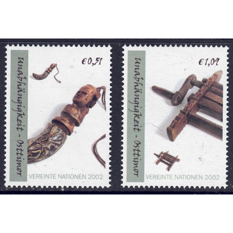 UN VIENNA 2002 Independence of East Timor 2v MNH**