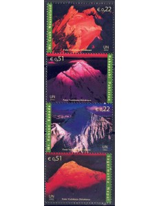 ONU VIENNA 2002 Anno della Montagna 4v MNH**