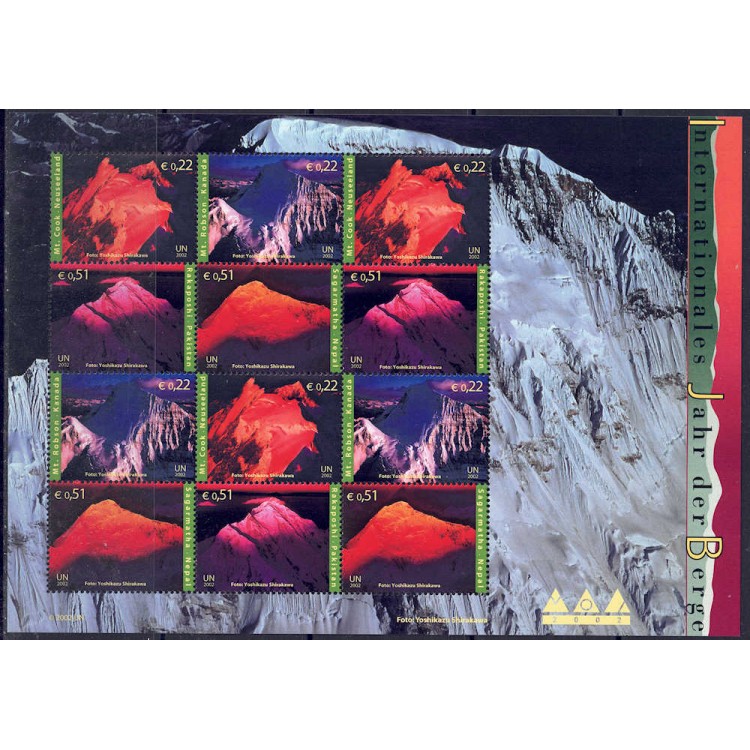 UN VIENNA 2002 Year of the Mountain m/s MNH**