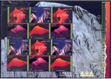 UN VIENNA 2002 Year of the Mountain m/s MNH**