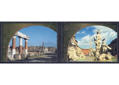 UN VIENNA 2002 World Heritage (Italy) 2v MNH**