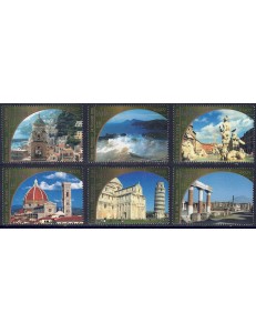 ONU VIENNA 2002 Patrimonio mondiale (Italia) 6v MNH**