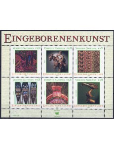 UN VIENNA 2003 Native Art s/s MNH**