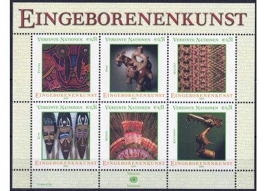ONU VIENNA 2003 Arte autoctona BF MNH**