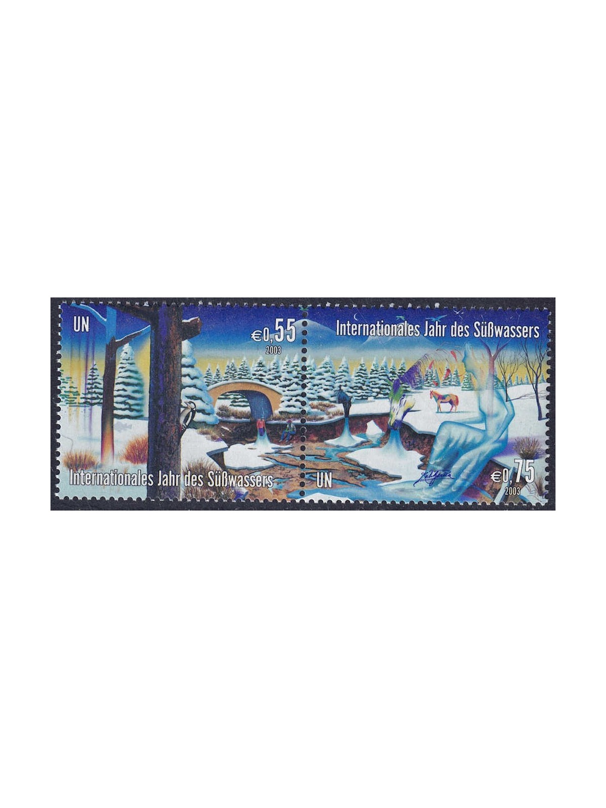 UN VIENNA 2003 Year of Freshwater 2v MNH**