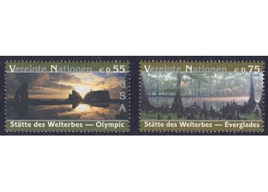 UN VIENNA 2003 World Heritage (United States) 2v MNH**