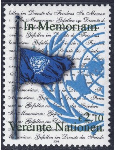 ONU VIENNA 2003 In memoria delle vittime in Iraq MNH**