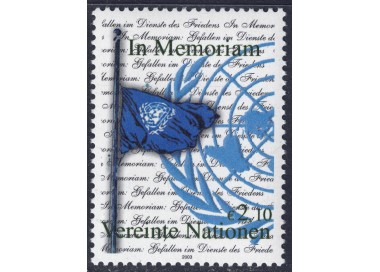 UN VIENNA 2003 In memory of the victims in Iraq MNH**
