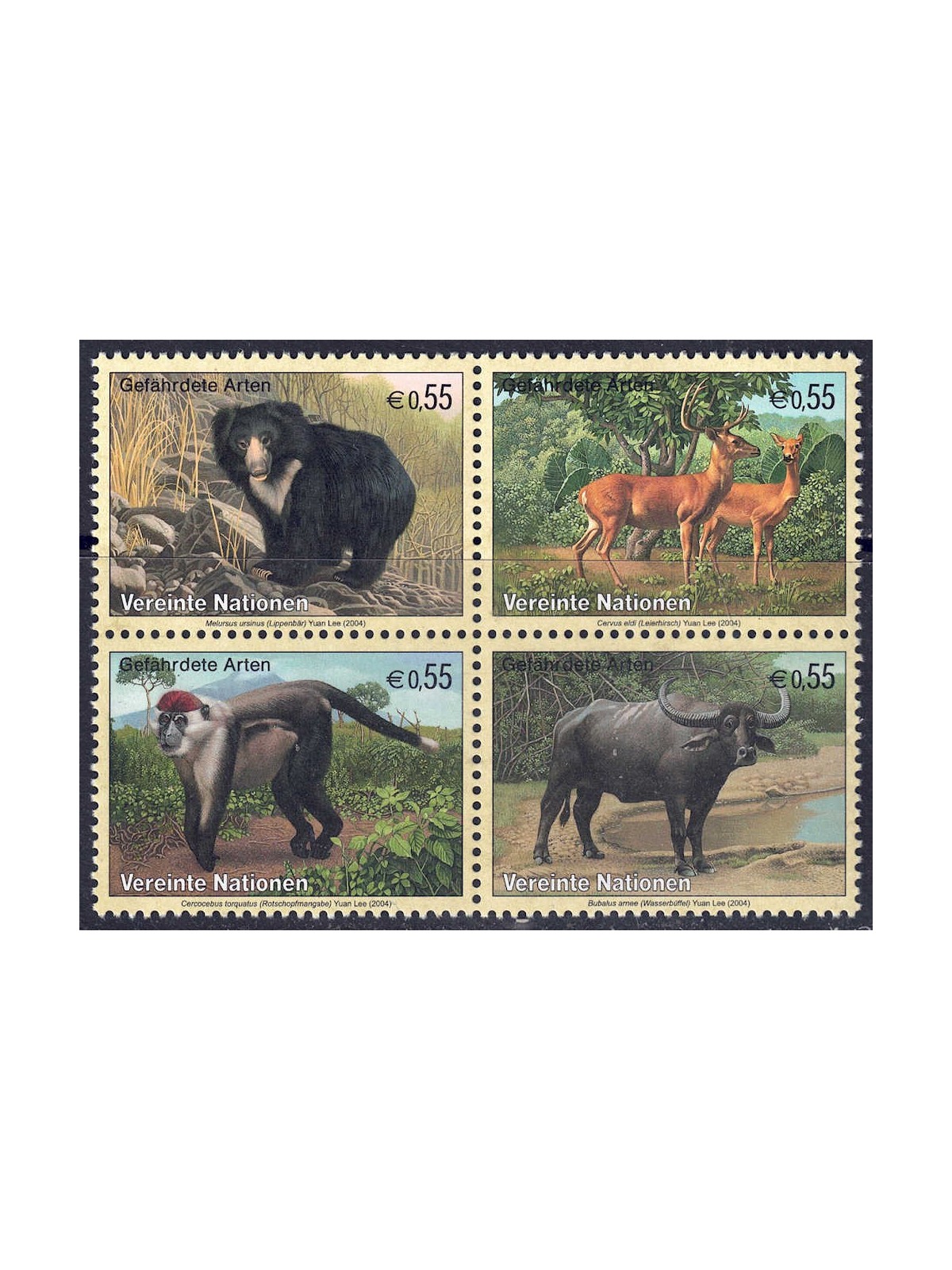 ONU VIENNA 2004 Protezione della natura 4v MNH**