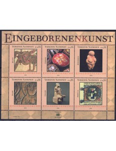 ONU VIENNA 2004 Arte autoctona BF MNH**