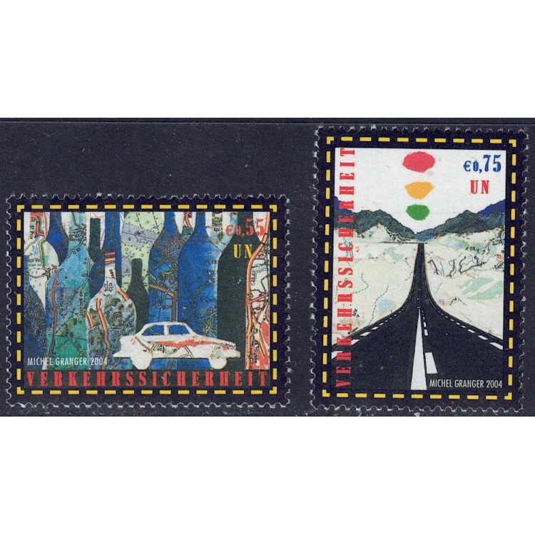 ONU VIENNA 2004 Sicurezza stradale 2v MNH**