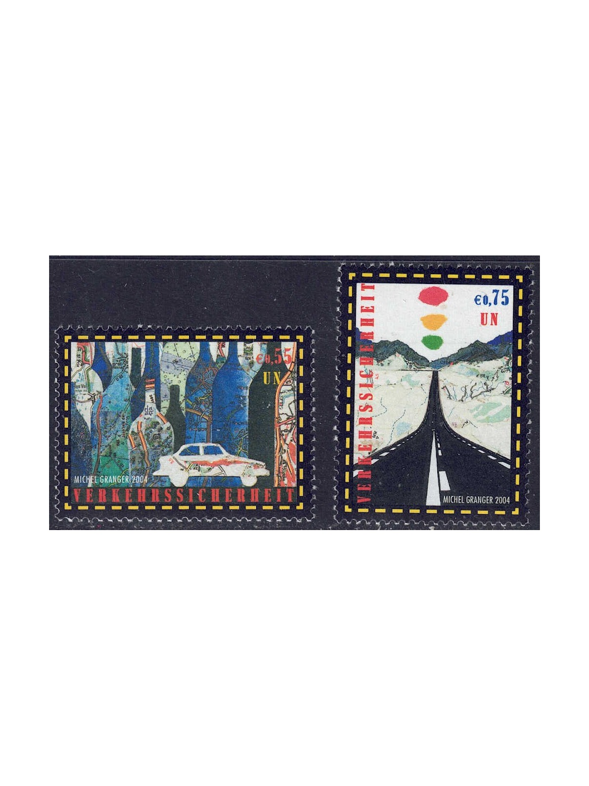 ONU VIENNA 2004 Sicurezza stradale 2v MNH**