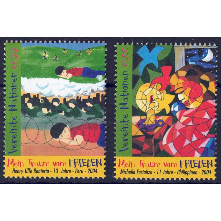 UN VIENNA 2004 Day of Peace 2v MNH**