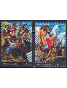 UN VIENNA 2004 Human Rights 2v MNH**