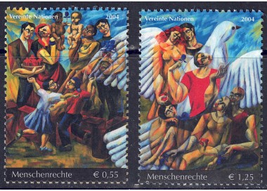 UN VIENNA 2004 Human Rights 2v MNH**